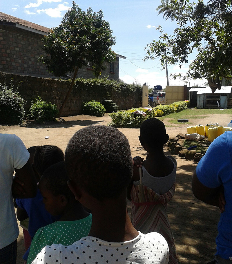 Our darling Sharon anxiously waiting to leave back to her home in Mombassa after a year with us at Rafiki Mwema.
