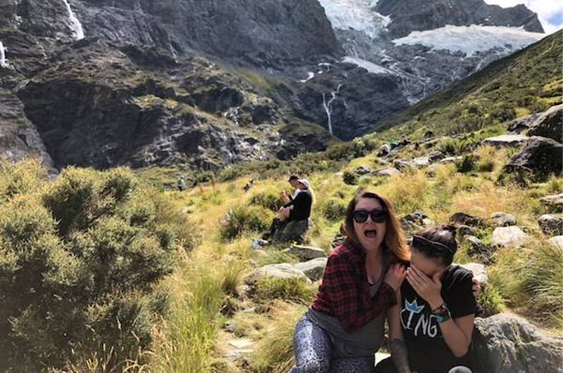 But she climbed a mountain for one of our girls