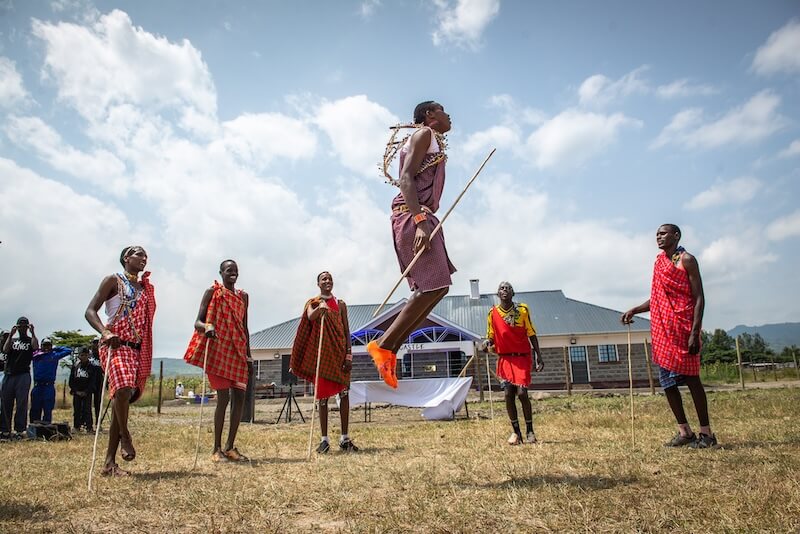 Masaai guards at Doyle Farm
